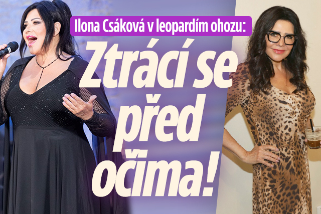 Ilona Csáková v leopardím ohozu: Ztrácí se před očima!