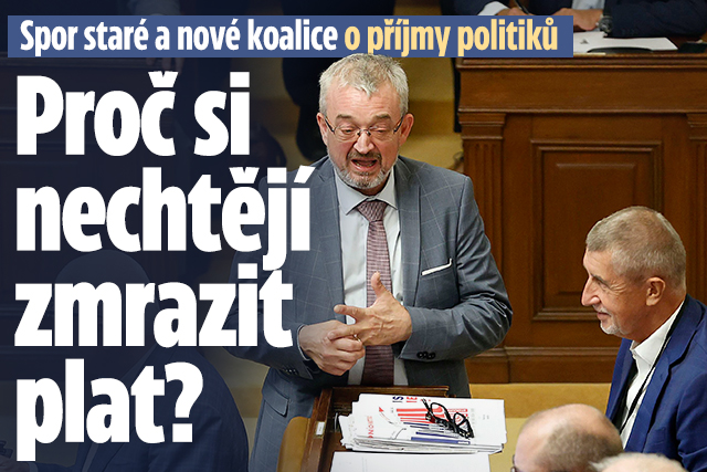 Banner ke žhavému tématu: Plán na zmrazení platů naráží na odpor ...