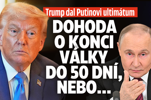 Ultimátum pro Putina: Dohoda o konci války do 50 dní, nebo!