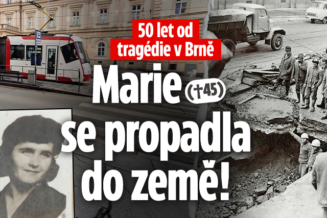 Banner ke žhavému tématu: 50 let od tragédie v Brně: Marie (†45) ...