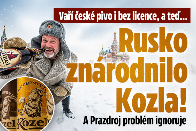 Banner ke žhavému tématu: Rusko vaří české pivo i bez licence! ...