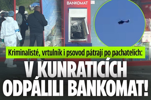 Banner ke žhavému tématu: V Praze 4 někdo odpálil bankomat!