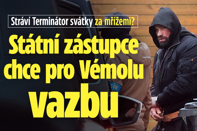 Banner ke žhavému tématu: Státní zástupce chce Vémolu ve vazbě