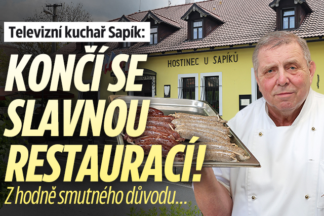 Banner ke žhavému tématu: Televizní kuchař Sapík: Končí se ...