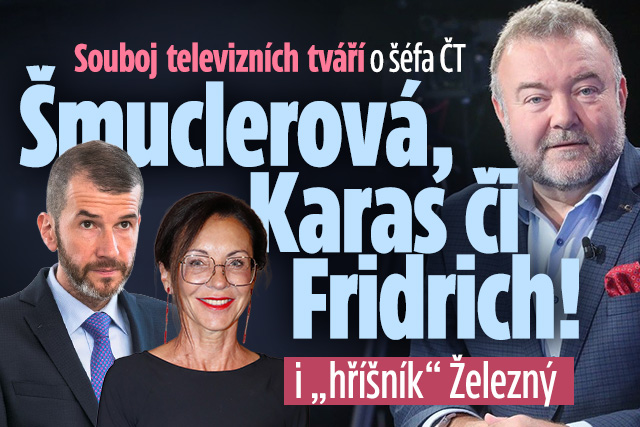 Souboj tváří o šéfa ČT: Šmuclerová, Karas či Železný