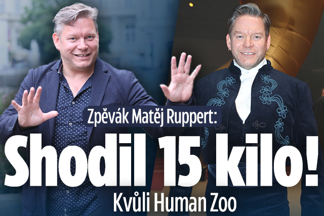 Banner ke žhavému tématu: Zpěvák Matěj Ruppert: Shodil 15 kilo! ...