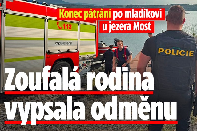 Banner ke žhavému tématu: Konec pátrání po muži u jezera Most: ...