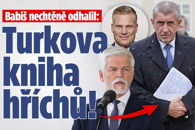 Banner ke žhavému tématu: Babiš nechtěně odhalil: Turkova kniha ...