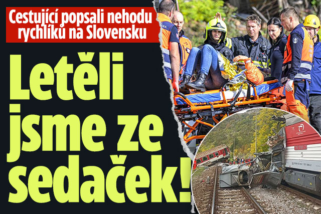 Banner ke žhavému tématu: Cestující popsali nehodu rychlíků na ...