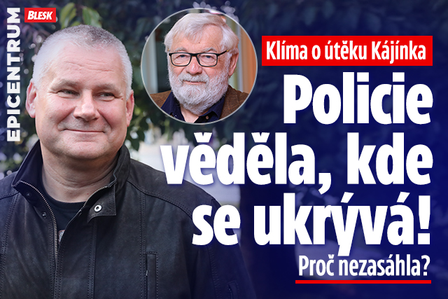 Banner ke žhavému tématu: Klíma o útěku Kajínka z Mírova: Policie ...