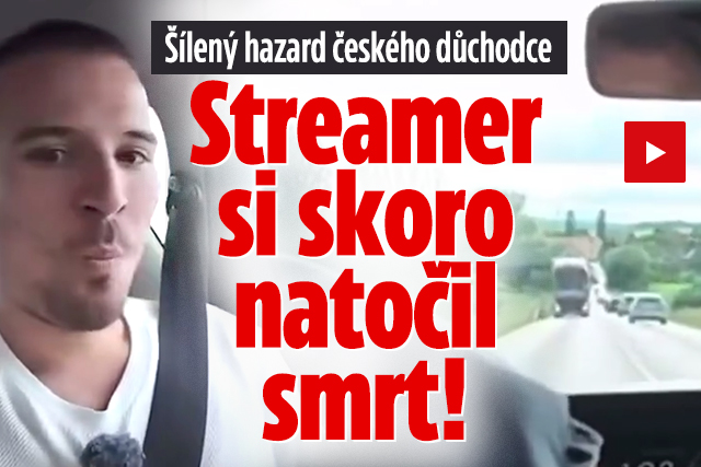 Hazard českého důchodce: Streamer málem přišel o život