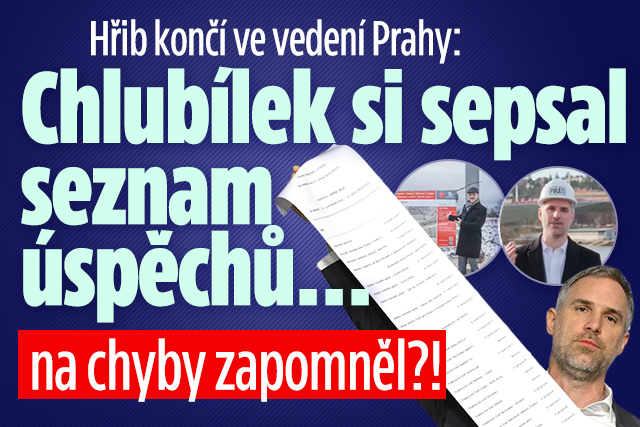 Banner ke žhavému tématu: Hřib končí ve vedení Prahy: Ukázal ...