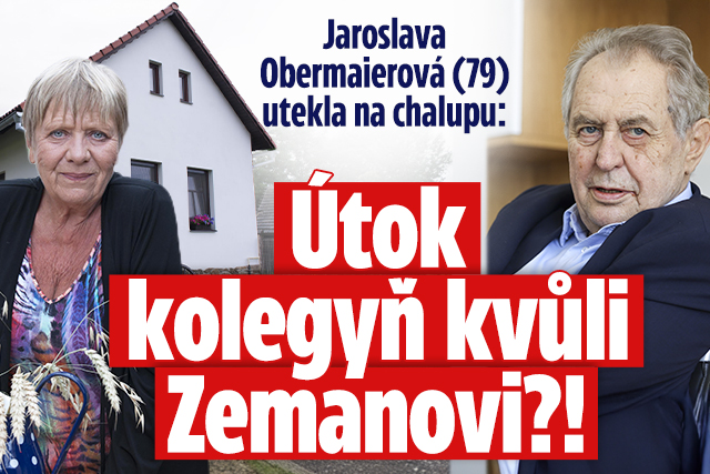 Banner ke žhavému tématu: Obermaierová utekla na chalupu: Útok ...