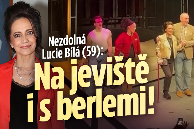 Nezdolná srdcařka Lucie Bílá (59): Na jeviště i s berlemi! Nezdolná srdcařka Lucie Bílá (59): Na jeviště i s berlemi!