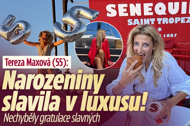 Banner ke žhavému tématu: Tereza Maxová slaví 55. narozeniny: ...