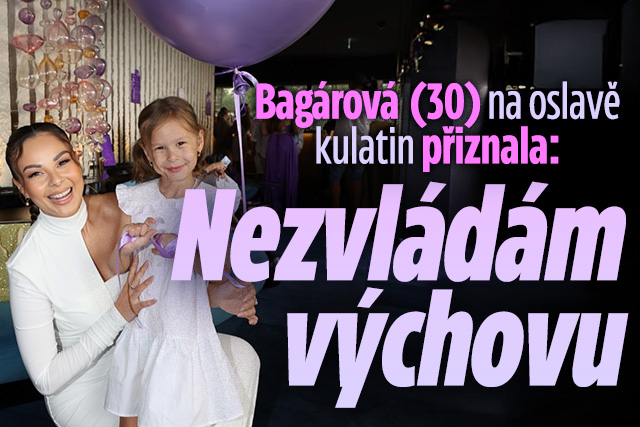 Monika Bagárová slavila kulatiny: Bez přítele, jen s dcerou!