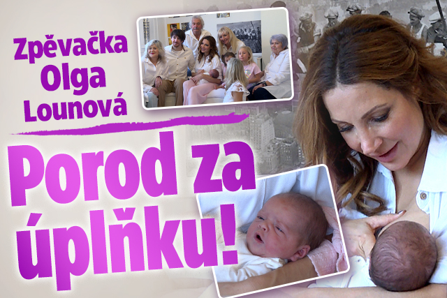 Banner ke žhavému tématu: Zpěvačka Olga Lounová: Porod za úplňku!