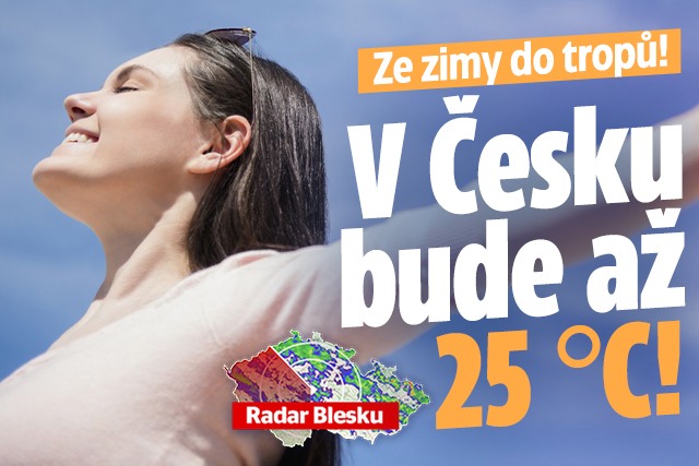 Banner ke žhavému tématu: Ze zimy do tropů! V Česku bude až 25 °C!