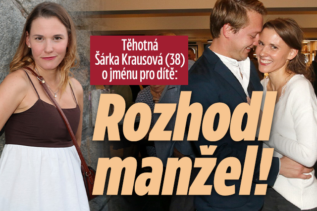Banner ke žhavému tématu: Těhotná Šárka Krausová (38) o jménu pro ...
