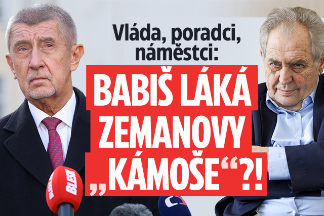 Banner ke žhavému tématu: Babiš láká Zemanovy „kámoše“: Kdo bude ...
