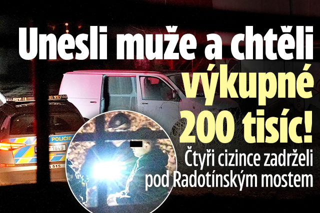 Banner ke žhavému tématu: Únos a vydírání v Praze! Cizinci chtěli ...