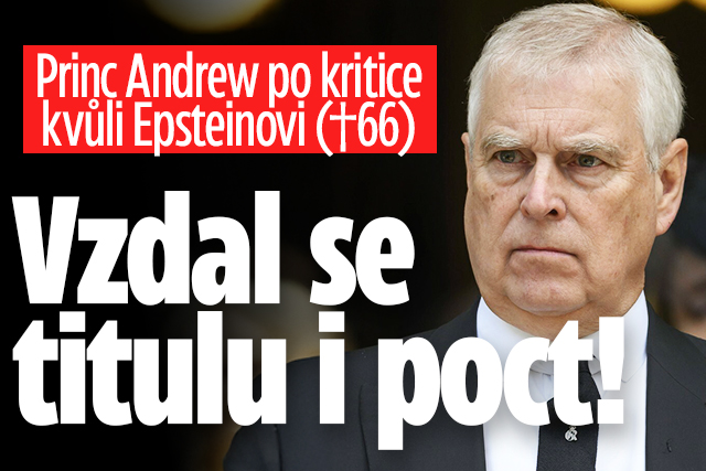Banner ke žhavému tématu: Princ Andrew po kritice kvůli ...