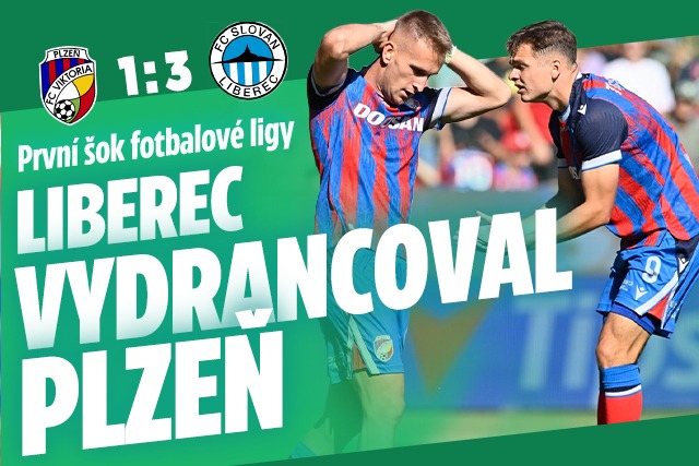 Banner ke žhavému tématu: První šok fotbalové ligy: Liberec ...
