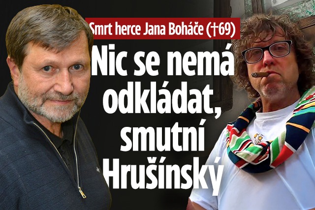 Banner ke žhavému tématu: Smrt Jana Boháče: Nic se nemá odkládat, ...