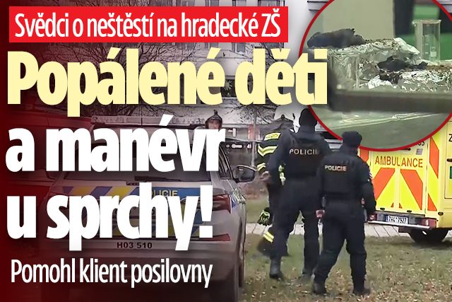 Banner ke žhavému tématu: Svědci o neštěstí v Hradci: Popálené ...