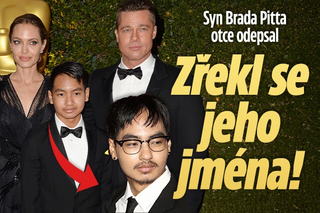 Banner ke žhavému tématu: Syn Brada Pitta otce odepsal: Zřekl se ...