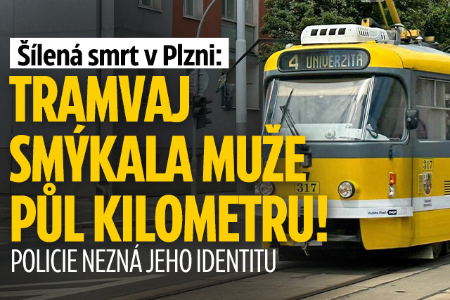 Tragédie v Plzni: Tramvaj táhla muže půl kilometru!