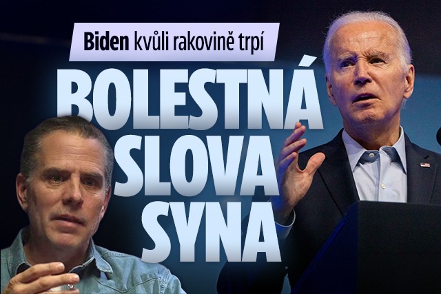 Banner ke žhavému tématu: Biden kvůli rakovině trpí! Bolestná ...