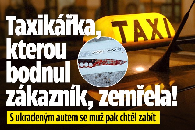 Banner ke žhavému tématu: Taxikářka, kterou v Šumperku bodnul ...