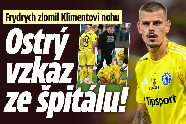 Frydrych zlomil Klimentovi nohu: Ostrý vzkaz ze špitálu!