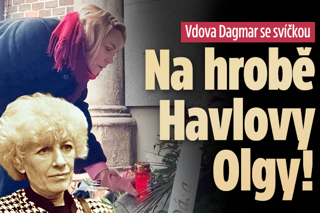 Banner ke žhavému tématu: Vdova Dagmar se svíčkou: Na hrobě ...