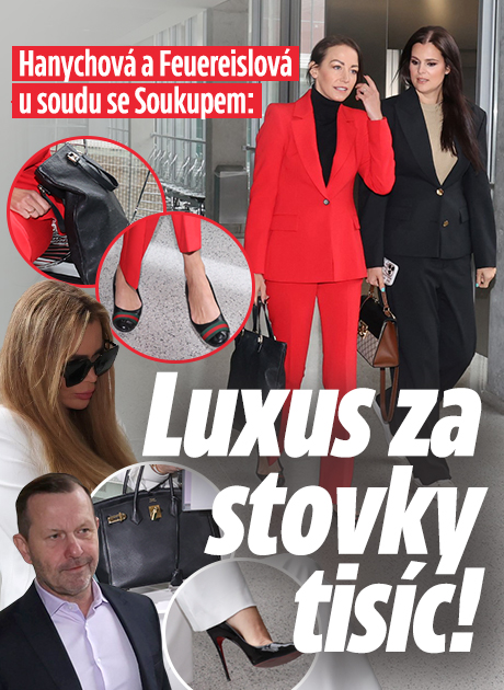 Hanychová a Feuereislová u soudu: Po paty v luxusu