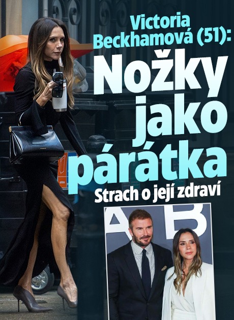 Banner ke žhavému tématu: Victoria Beckhamová a nožky jako ...