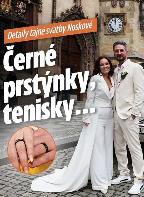 Banner ke žhavému tématu: Detaily tajné svatby Noskové: Černé ...
