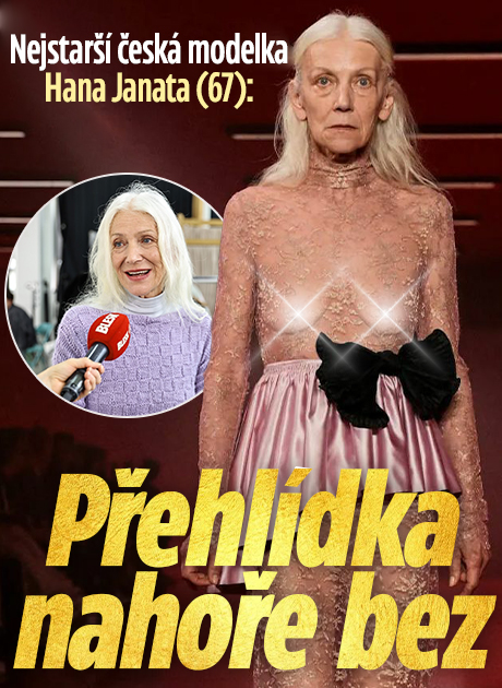 Banner ke žhavému tématu: Nejstarší česká modelka Hana Janata: ...
