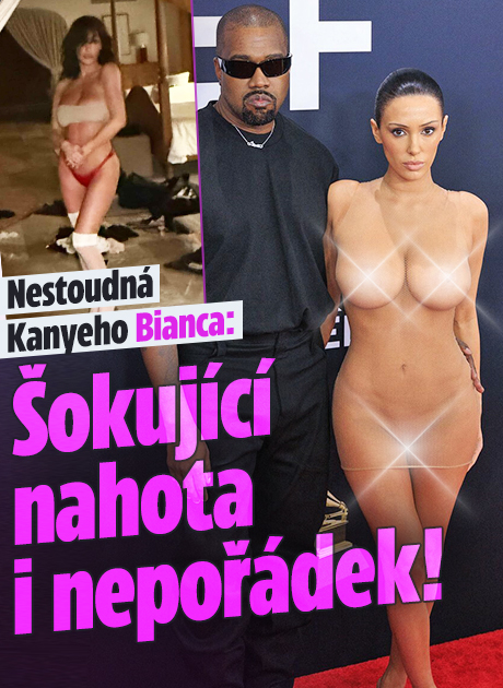 Nestoudná Kanyeho Bianca: Šokující nahota i nepořádek!