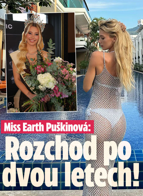 Banner ke žhavému tématu: Miss Earth Puškinová přiznala: Rozchod ...