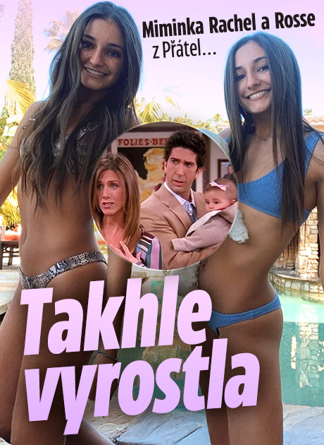 Miminka Rachel a Rosse z Přátel... Takhle vyrostla!