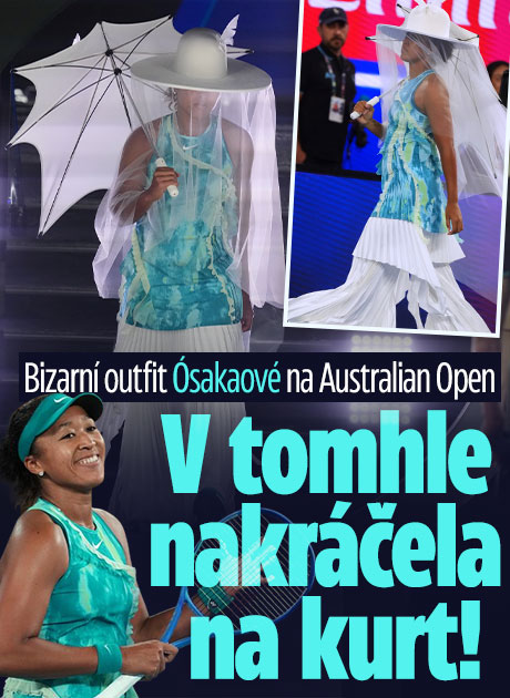 Banner ke žhavému tématu: Bizarní outfit Ósakaové na AO: V tomhle ...