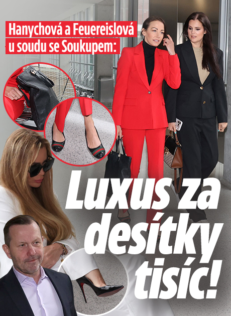 Hanychová a Feuereislová u soudu: Po paty v luxusu