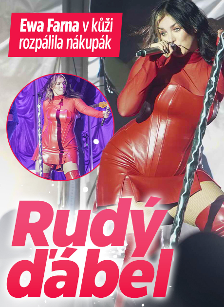 Banner ke žhavému tématu: Rudý ďábel Ewa Farna: V kůži a korzetu ...