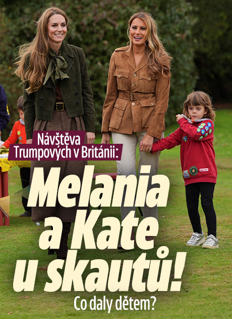 Banner ke žhavému tématu: Návštěva Trumpových v Británii: Melania ...