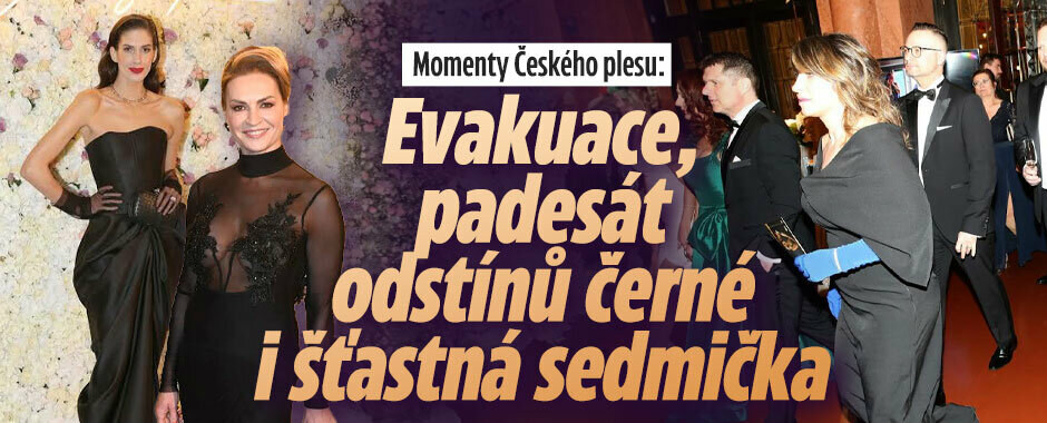 Momenty Českého plesu: Evakuace 500 osob, padesát odstínů černé i šťastná sedmička