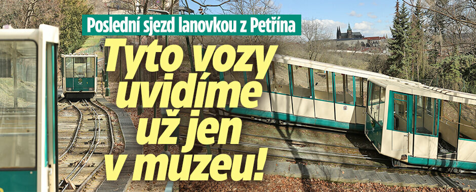 Tyto vozy uvidíme už jen v muzeu: Poslední sjezd lanovkou z Petřína! 