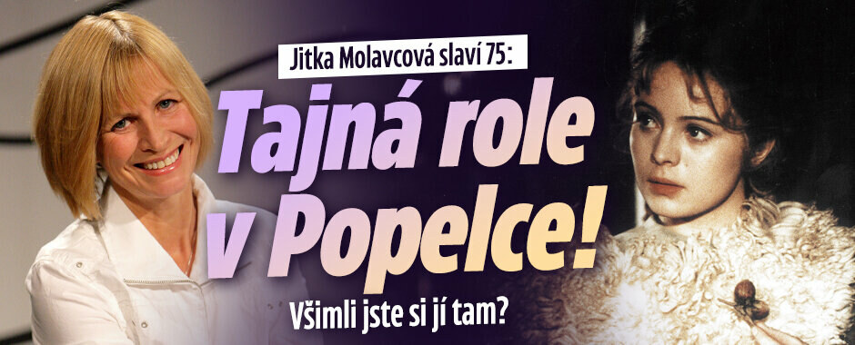 Jitka Molavcová slaví 75: Tajná role v Popelce! Všimli jste si jí tam?