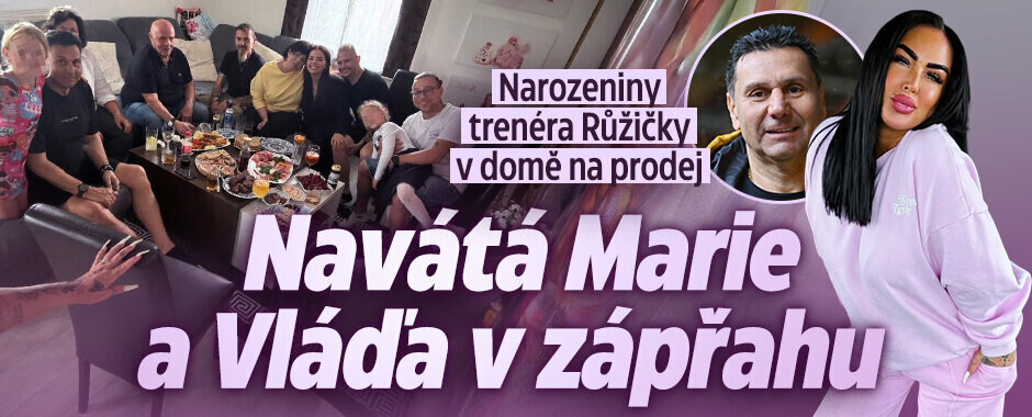 Vladimír Růžička slavil narozeniny: Marie skončila navátá a Vláďa se nestačil otáčet